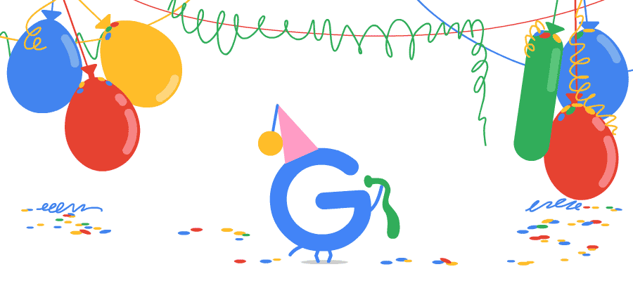 google's 18th birthday - big day of the most popular search engine
