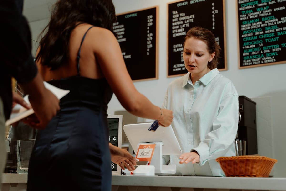 epos device for restaurant